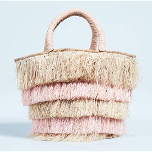 KAYU Handbags - Host Pick ✨ KAYU Pink and Tan Straw Bag
